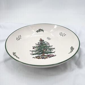 Spode Christmas Tree Porcelain 13 Inch Pasta Bowl